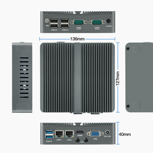 Mini PC Industrial sin Ventilador, Doble LAN, -10°C a 60°C, Chasis de Aluminio para Entornos Hostiles, Caja de Computación N29, Amplio Rango de Temperatura - Product Image 5
