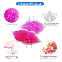 Compresse de glace réutilisable personnalisée pour les soins cosmétiques, soulagement de la douleur, anti-âge, soin des lèvres, pour réduire l'enflure des lèvres après traitement à la glace.