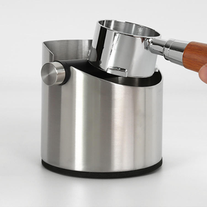 Scatola per la raccolta della schiuma del caffè in acciaio inossidabile con logo laser gratuito e base rigida - Product Image 1