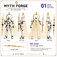 Figurines d'action en plastique personnalisées Waker Manufacturers, série Mecha Mythologie Occidentale, vente en gros, collection de jouets, cadeau