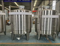 Grands cuves de fermentation de vin d'acier inoxydable capacité 10000l-20000l avec le récipient à pression et la pompe pour le traitement de bière