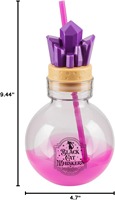 Botella de Agua de Halloween de 30 oz con Tapa Extraíble y Pajita, Diseño Espeluznante de Plástico Duradero Libre de BPA para Recoger Dulces