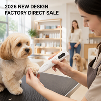 Tondeuse 3-en-1 USB-C à 2 vitesses, écologique, pour animaux de compagnie, avec coupe-poils pour chiens et chats, tondeuse à griffes, facile à tenir, pour toilettage des animaux