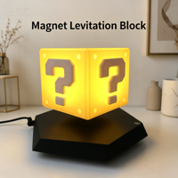 Lámpara Magnética Levitante con Bloque de Luz LED de 3 Colores Cambiantes, Decoración para Sala de Juegos, 1 Año de Garantía