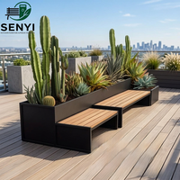 Banc solaire intelligent d'extérieur Engoplanet Modèle Steora avec chargeur publicitaire intégré – Nouveau siège solaire
