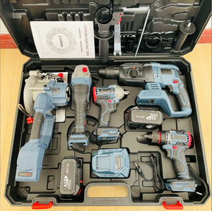 21V tốt nhất Pin Lithium không dây điện khoan điện Máy khoan không chổi than khoan công cụ Combo Set - Product Image 2