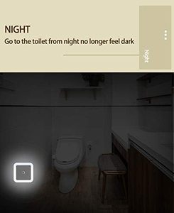 Lámpara LED de Noche con Sensor, Automática, con Sensor de Amanecer y Anochecer, Decoración Cuadrada para Habitación, Regalo para Bebés, Romántica - Product Image 3