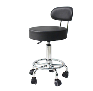 Cadeira rolando sgabello da bar regolabile economico rotondo con schienale - Product Image 2