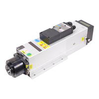 Nouveau moteur de broche ATC HQD à refroidissement par air 6KW ISO30 24000 tr/min pour machine de fraisage CNC GDL60-24Z/6.0 380V 4 phases avec variateur de fréquence