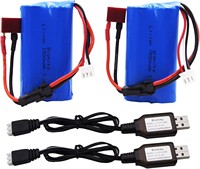 Baterai Cair Blomiky 2-Pack 7.4V 1500mAh dengan 1000 Siklus dan Suhu Operasi -20~+60
