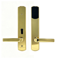 Cerradura Electrónica para Habitaciones de Hotel, Color Dorado, de Alta Seguridad, Fabricada en China, Venta Directa de Fábrica, SUS 304