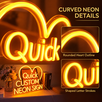 Tanda Neon Kustom Nama Pribadi Lampu Neon LED Akrilik Papan Tanda Bisnis Kecerahan Dapat Disesuaikan Modern Besar