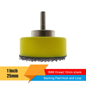 1Inch 25Mm Mini Haak En Lus Schuren Backing Pad <span class=keywords><strong>3Mm</strong></span> Schacht Vervanging Schuurschijf Schuurmachine Back-Up Plaat Voor Schuurmachines Polijsten - Product Image 2