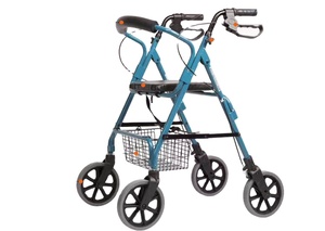 Pieghevole leggero comodo movimento deambulatore Rollator <span class=keywords><strong>carrello</strong></span> della spesa ausili per la deambulazione con sedile - Product Image 4