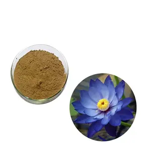 100% Pure Natuurlijke Blauwe Lotusbloem Extract Poeder 50:1 100:1 200:1 Blauw Lotus Extract