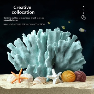 <span class=keywords><strong>Coral</strong></span> Artificial para Pecera, Adorno de <span class=keywords><strong>Coral</strong></span> Artificial para Acuario, Decoración de Acuario, Planta Artificial Pequeña de Plástico - Product Image 2