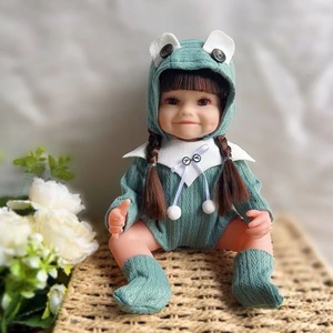 En stock <30cm Poupée réaliste en silicone souple <span class=keywords><strong>Reborn</strong></span> Jouet miniature populaire de dessin animé pour bébé unisexe Formation AhsKacno Hx143 - Product Image 4