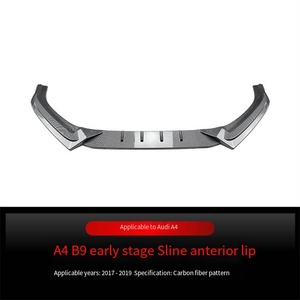 Veidt Adatto per <span class=keywords><strong>Audi</strong></span> A4 S4 B9 Sline 2017-2019, Spoiler Anteriore, Labbro Frontale, Parti di Modifica Transfrontaliere - Product Image 6