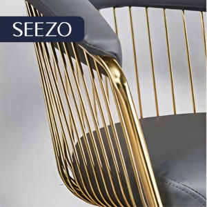 Chaise de barbier la <span class=keywords><strong>moins</strong></span> chère 2026, chaise de salon en métal, portable, légère, salon de coiffure et de barbier, chaise de coiffure, chaise de style 360 - Product Image 2