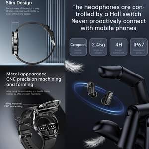 Reloj Inteligente 2 en 1 X10 con Auriculares, Monitor de Salud, Rastreador de Actividad Física, Auriculares Bluetooth TWS, Reloj Inteligente Deportivo para Hombres y <span class=keywords><strong>Mujeres</strong></span> - Product Image 3