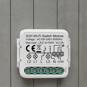 Módulo de Interruptor Inteligente Wifi de 3 Canales Tuya, 100-240V CA, <span class=keywords><strong>Precio</strong></span> de Fábrica, PST-S03 - Product Image 3