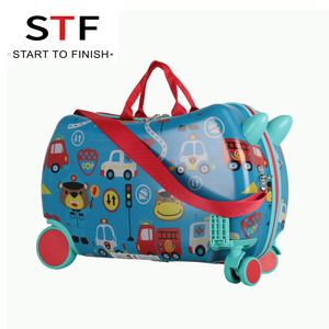 Enfants bagages à roulettes Spinner 3D Scooter <span class=keywords><strong>valise</strong></span> pour enfants <span class=keywords><strong>cabine</strong></span> chariot étudiant sac de voyage mignon bébé continuer - Product Image 5
