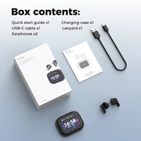 Écouteurs sans fil HTC NE68 AI Translator V6.0, qualité sonore haute définition, style intra-auriculaire TWS, clairs et confortables