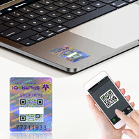 Autocollants holographiques de sécurité originaux anti-effraction avec numéros de série et code QR, étiquettes holographiques personnalisées à effet de vide