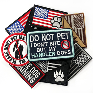8 Pieces Embroidered <strong>Dog</strong> Patches Chenille Service <strong>Dog</strong> Vest Tactical Hook Loop Harness Logo DIY Decorations Removable Patches - Product Image 2