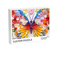 Puzzle personnalisé de 1000 pièces, processus de découpe de précision, finition de surface en velours gaufré, puzzle personnalisable de haute qualité