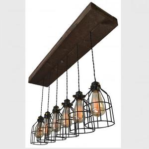 Trang Trại Truyền Thống Treo Ánh Sáng Đa Bóng Đèn <span class=keywords><strong>LED</strong></span> Bằng Gỗ Bóng Đèn Chùm Đèn Cho Chiếu Sáng Nhà Mặt Dây Chuyền Đèn Cho Nhà - Product Image 3