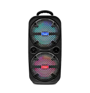 Dubbele 8 Inch Party Bocina Barras De Sonido Kts Draagbare Speaker Met Bt Draadloze Fm Radio