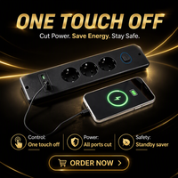 Prise de courant encastrable pour bureau, 3 prises CA EU, multiprise avec 2 ports USB-A et hub de charge Type-C, intégrée pour bureau et table