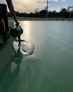 <span class=keywords><strong>พื้น</strong></span>ซีเมนต์ซิลิโคน <span class=keywords><strong>PU</strong></span> วัสดุเหลวสำหรับสนามกีฬาสนามกีฬาพื้นแห้งเร็วปรับระดับเอง - Product Image 3