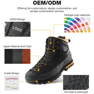 Chaussures de randonnée imperméables en daim et maille respirante <span class=keywords><strong>pour</strong></span> les déplacements urbains en extérieur, toutes saisons, avec un soutien de la <span class=keywords><strong>cheville</strong></span> élevé - Product Image 6