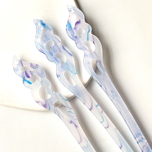 Xinbei ปิ่นปักผมหยกสไตล์โบราณสไตล์จีนใหม่จาก Hanfu acetate มัดผมไว้ทุกวันชุด10ชิ้น - Product Image 1