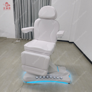 Fauteuil Pivotant Électrique Blanc Moderne pour Podologie, Tatouage, Esthétique, Salon de Beauté, Soins Faciaux et <span class=keywords><strong>Table</strong></span> de Massage Spa - Product Image 4