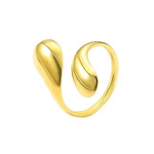 फैशन सरल व्यक्तित्व ड्रॉप के आकार की महिलाओं की शादी का वादा, स्टेनलेस स्टील 18k सोना प्लेटेड/चांदी प्लेटेड - Product Image 4