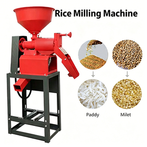 <span class=keywords><strong>Moulin</strong></span> à riz et broyeur de céréales automatique tout acier à double écran avec moteur, capacité 130-150 kg/h pour usage domestique et professionnel - Product Image 4