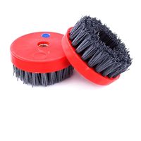 Brosse abrasive diamantée ronde de 4 pouces JDK pour le polissage de la pierre, disque en nylon dur, brosse abrasive pour le nettoyage des sols