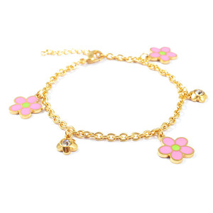 Flywu — Bracelet en acier inoxydable, nouvelle collection, breloque, multi-breloque, en résine colorée, yeux maléfiques, perle, étoile de <span class=keywords><strong>David</strong></span> - Product Image 4