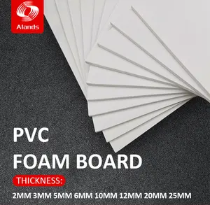 Alands PVC EXP đồ nội thất tấm/PVC celuka Hội Đồng Quản trị bọt/mật độ cao Trắng PVC Bảng điều chỉnh Hội Đồng Quản Trị 3mm 5mm 10mm