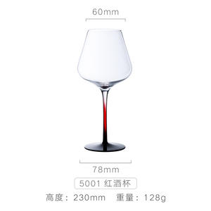 Gobelet en cristal fait main <span class=keywords><strong>rouge</strong></span> noir bordeaux Verre à <span class=keywords><strong>vin</strong></span> <span class=keywords><strong>rouge</strong></span> avec logo personnalisé Design moderne - Product Image 5
