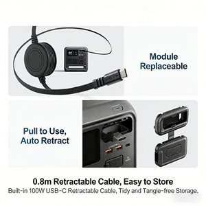 Station d'alimentation portable <span class=keywords><strong>DJI</strong></span> POWER 1000 <span class=keywords><strong>Mini</strong></span> 1008Wh avec <span class=keywords><strong>batterie</strong></span> LiFePO4 et générateur solaire pour usage extérieur - Product Image 3