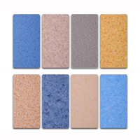 Revêtement de sol en caoutchouc écologique Dingye 4 mm à texture martelée, antidérapant, antistatique, super ignifuge, pour salle de sport, salle de danse, école, hôpital