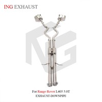 Catback d'échappement en acier inoxydable ING pour Land Rover Range Rover L405 5.0T avec silencieux à soupape pièces de Performance de course automobile