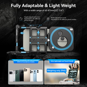 Apexel nouveau 1/4 monticule chaussure froide téléphone portable Cage de charge Kit de montage vidéo Mobile Vlog photographie Vlogging stabilisateurs - Product Image 3