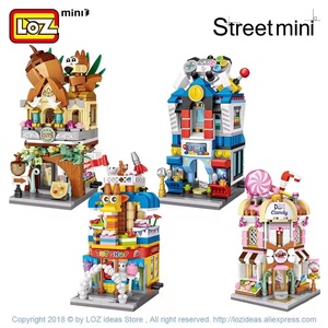 Cho Loz Hot Bán giáo dục DIY xây dựng khối đồ chơi đầy màu sắc Mini gạch cho trẻ em 5-7 năm xem đường phố cảnh thành phố mô hình để - Product Image 3