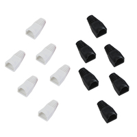 Plug boot rj45 Plug Cover modules mâle 8P Crystal Head Connector cat5e cat6 rj45 boots