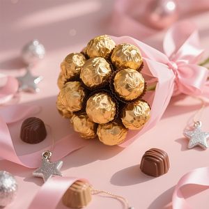Feuille de papier aluminium gaufré de qualité alimentaire 20x20cm, couleur or, pour emballage de chocolats, bonbons et cadeaux alimentaires de mariage - Product Image 4